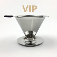 Load image into Gallery viewer, Stainless Steel Coffee Filter Holder Reusable Coffee Filters Dripper v60 Drip Coffee Baskets
