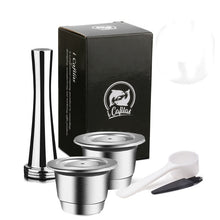 Load image into Gallery viewer, ICafilasSVIP Link Capsule For Nespresso Reutilisable Inox Refillable Capsule Crema Espress Reusable Refillable For Nespresso
