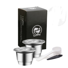 Load image into Gallery viewer, ICafilasSVIP Link Capsule For Nespresso Reutilisable Inox Refillable Capsule Crema Espress Reusable Refillable For Nespresso

